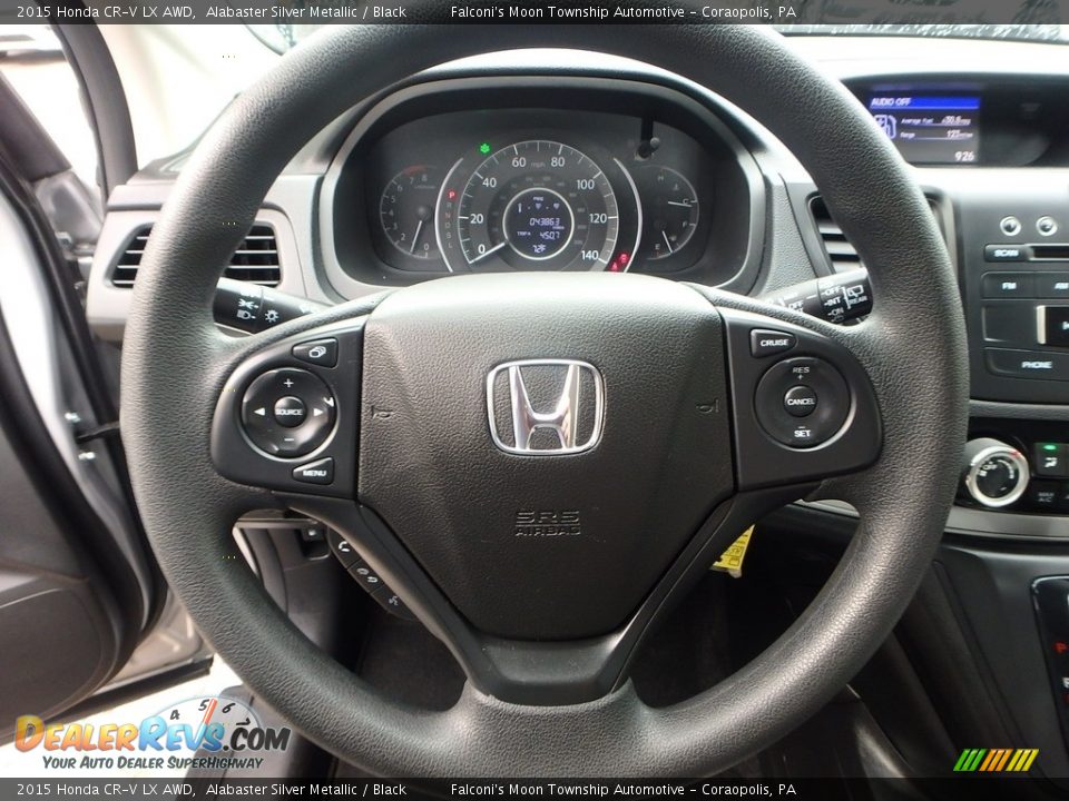 2015 Honda CR-V LX AWD Alabaster Silver Metallic / Black Photo #21