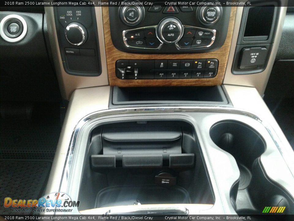 2018 Ram 2500 Laramie Longhorn Mega Cab 4x4 Flame Red / Black/Diesel Gray Photo #16