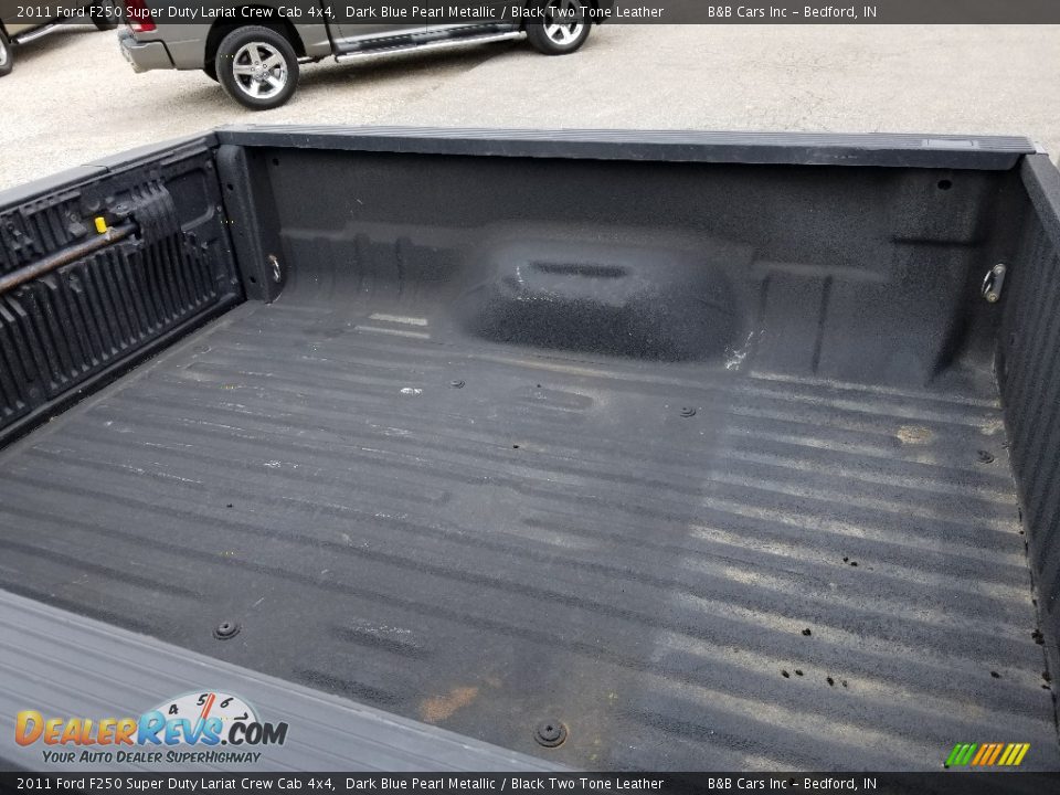 2011 Ford F250 Super Duty Lariat Crew Cab 4x4 Dark Blue Pearl Metallic / Black Two Tone Leather Photo #8