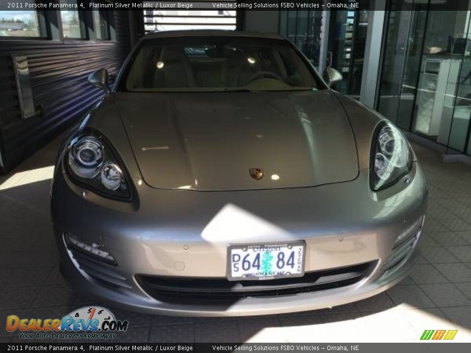 2011 Porsche Panamera 4 Platinum Silver Metallic / Luxor Beige Photo #15
