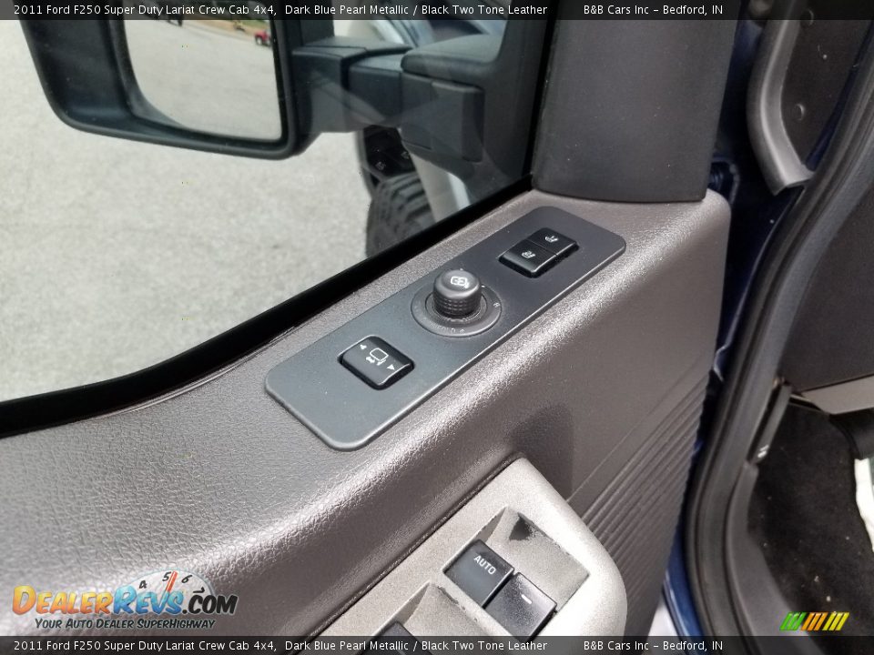 2011 Ford F250 Super Duty Lariat Crew Cab 4x4 Dark Blue Pearl Metallic / Black Two Tone Leather Photo #20