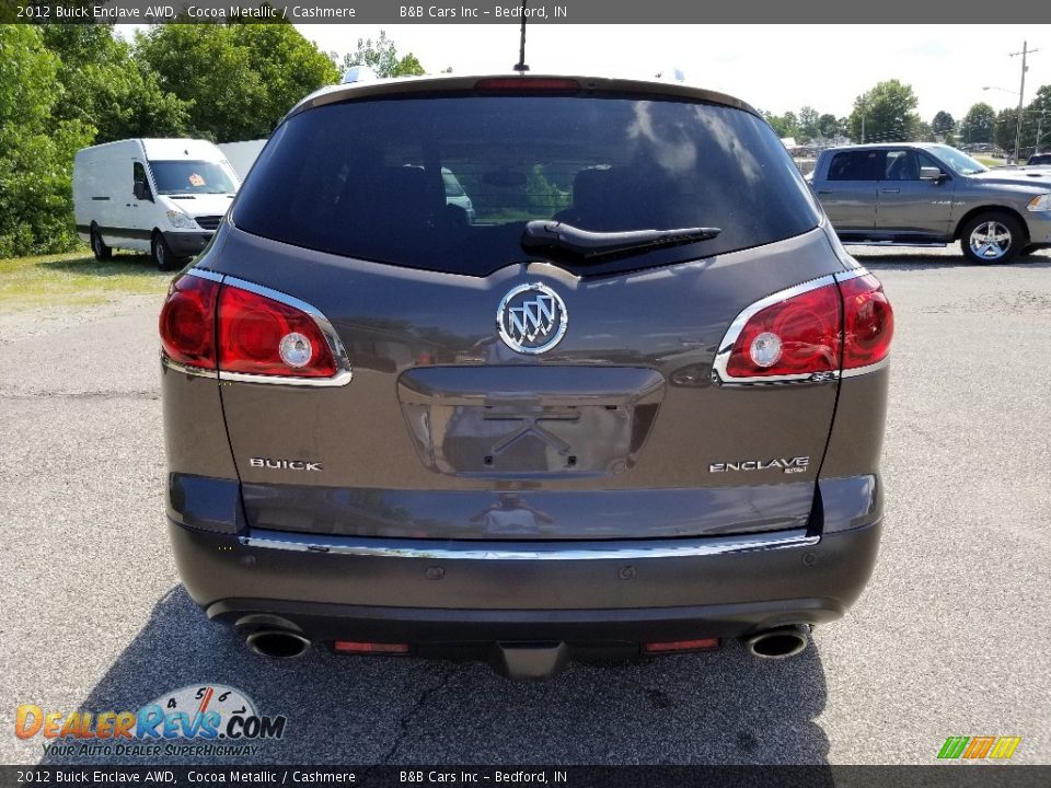 2012 Buick Enclave AWD Cocoa Metallic / Cashmere Photo #4