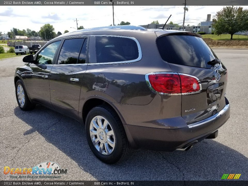 2012 Buick Enclave AWD Cocoa Metallic / Cashmere Photo #5