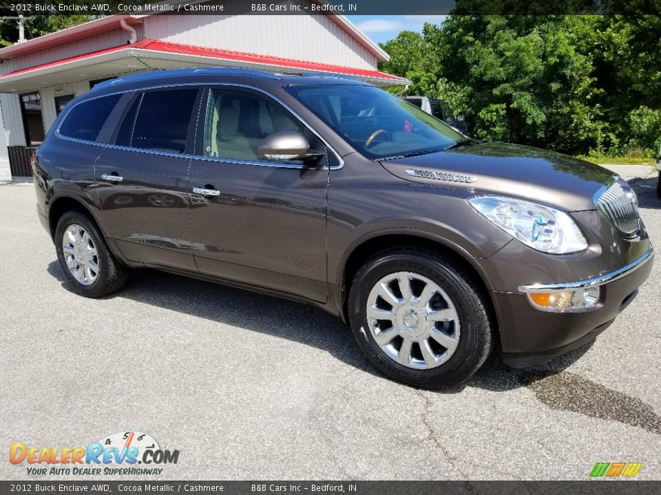2012 Buick Enclave AWD Cocoa Metallic / Cashmere Photo #7