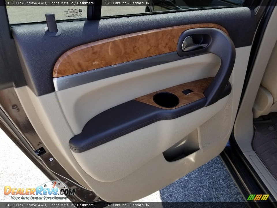 2012 Buick Enclave AWD Cocoa Metallic / Cashmere Photo #21