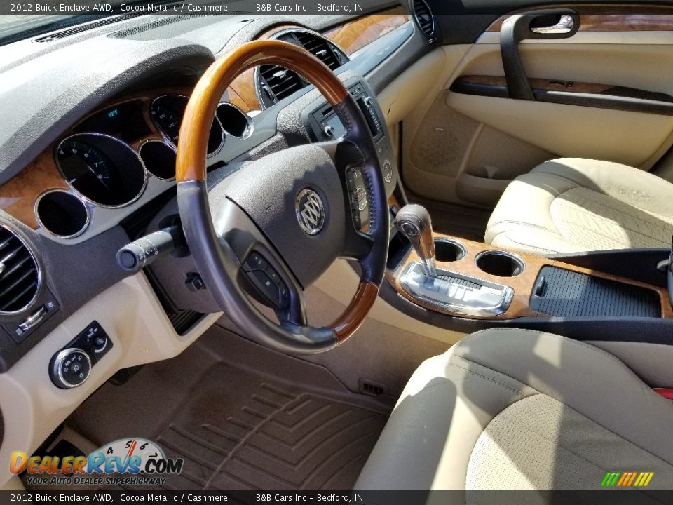 2012 Buick Enclave AWD Cocoa Metallic / Cashmere Photo #28