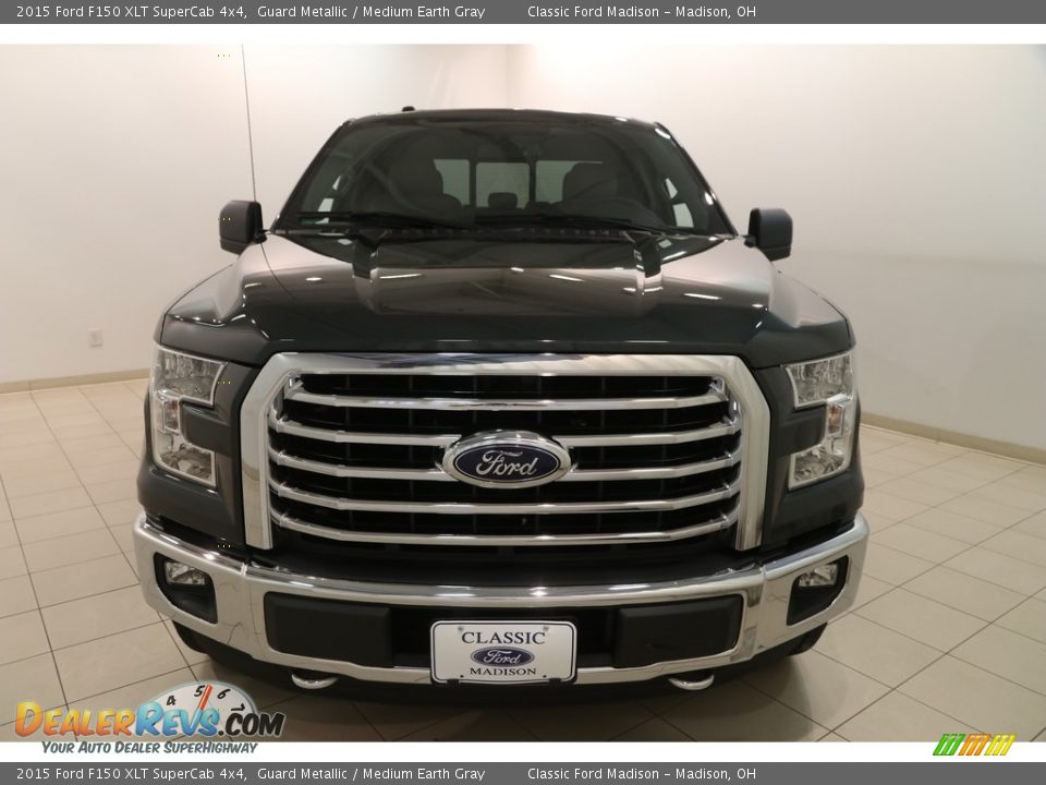 2015 Ford F150 XLT SuperCab 4x4 Guard Metallic / Medium Earth Gray Photo #2