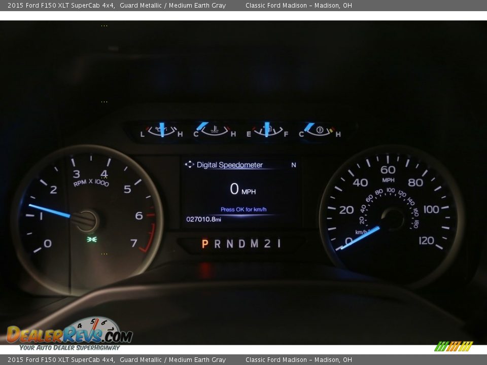 2015 Ford F150 XLT SuperCab 4x4 Guard Metallic / Medium Earth Gray Photo #9