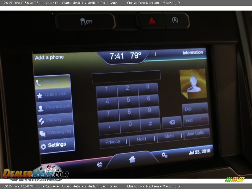 2015 Ford F150 XLT SuperCab 4x4 Guard Metallic / Medium Earth Gray Photo #12