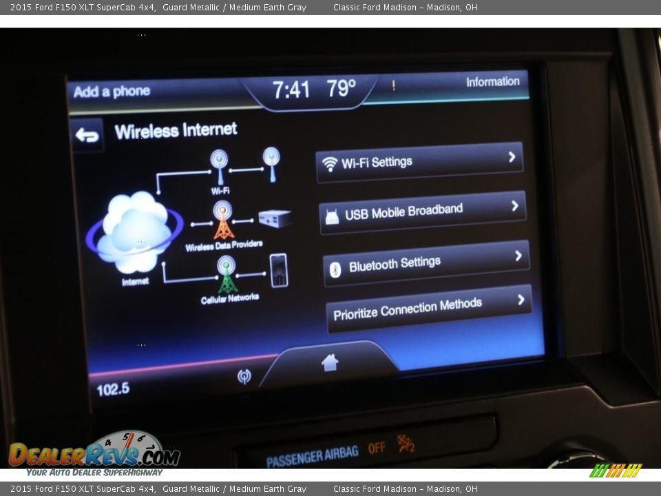 2015 Ford F150 XLT SuperCab 4x4 Guard Metallic / Medium Earth Gray Photo #16