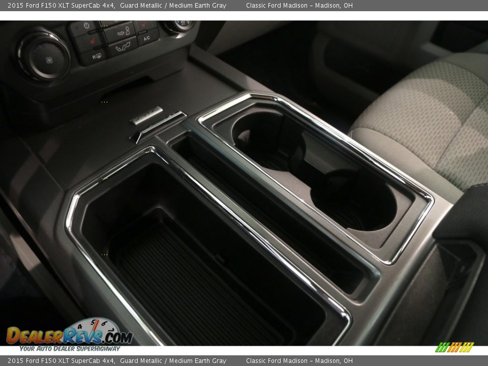 2015 Ford F150 XLT SuperCab 4x4 Guard Metallic / Medium Earth Gray Photo #17