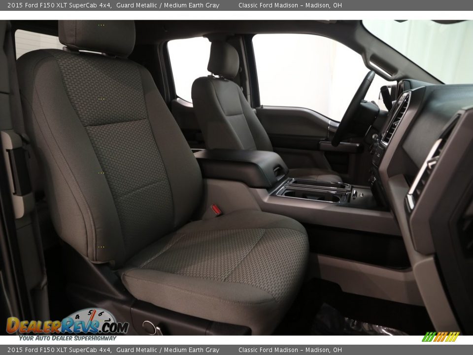 2015 Ford F150 XLT SuperCab 4x4 Guard Metallic / Medium Earth Gray Photo #19