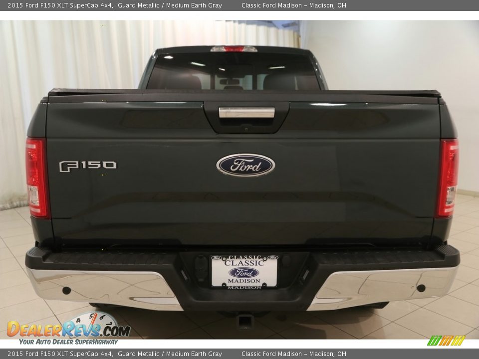 2015 Ford F150 XLT SuperCab 4x4 Guard Metallic / Medium Earth Gray Photo #22