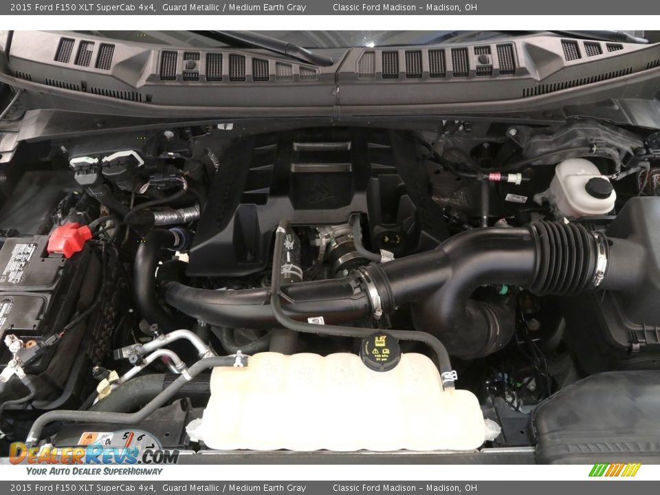 2015 Ford F150 XLT SuperCab 4x4 Guard Metallic / Medium Earth Gray Photo #23