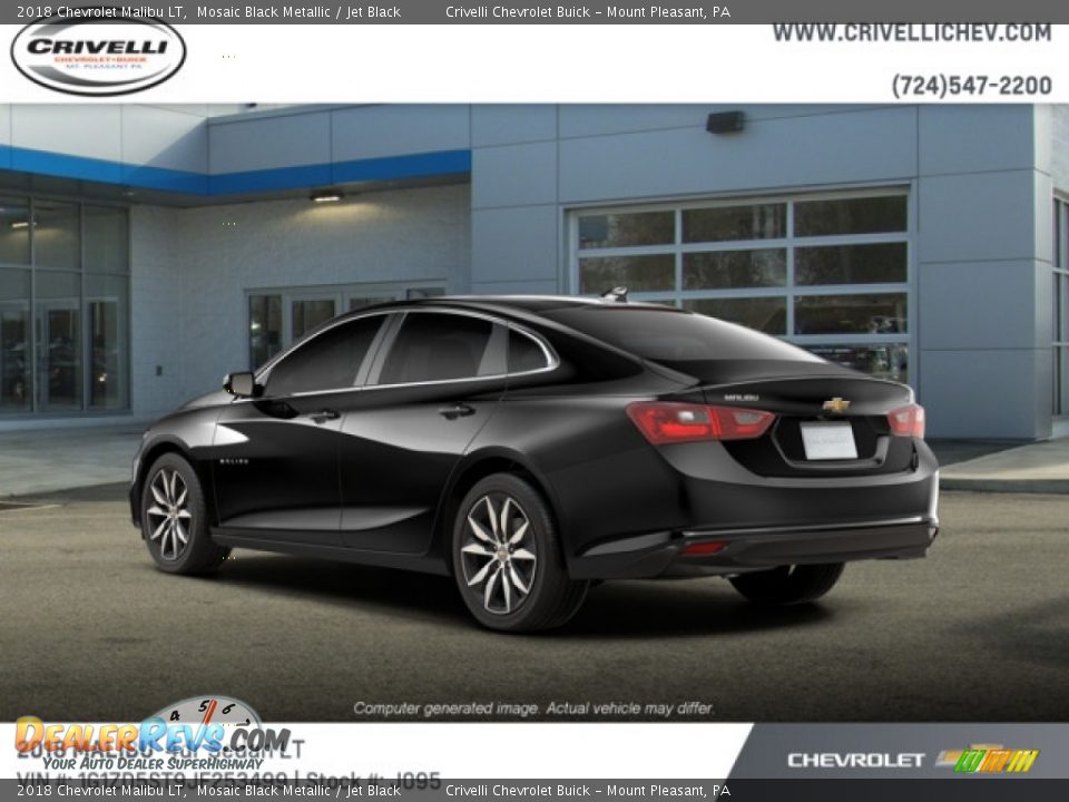 2018 Chevrolet Malibu LT Mosaic Black Metallic / Jet Black Photo #2