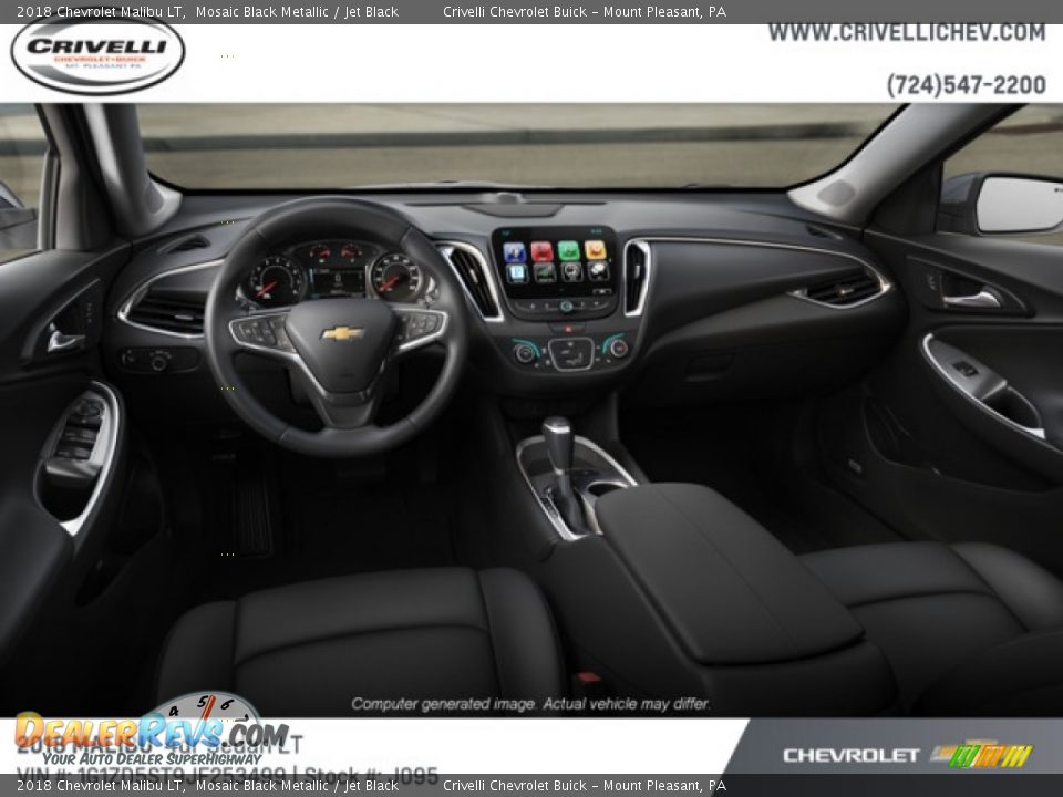 2018 Chevrolet Malibu LT Mosaic Black Metallic / Jet Black Photo #5
