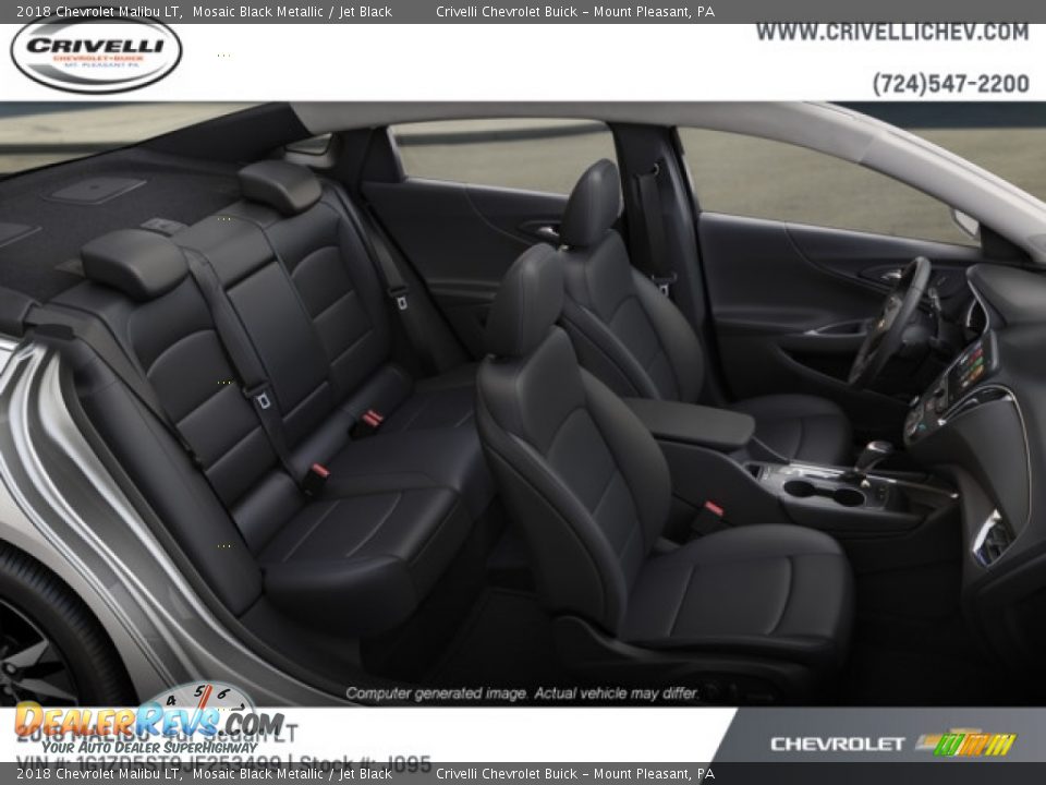 2018 Chevrolet Malibu LT Mosaic Black Metallic / Jet Black Photo #6