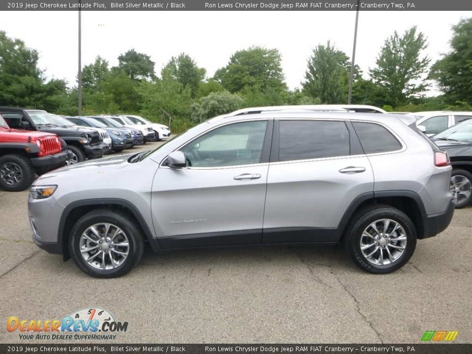 2019 Jeep Cherokee Latitude Plus Billet Silver Metallic / Black Photo #2