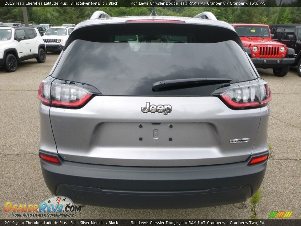 2019 Jeep Cherokee Latitude Plus Billet Silver Metallic / Black Photo #4