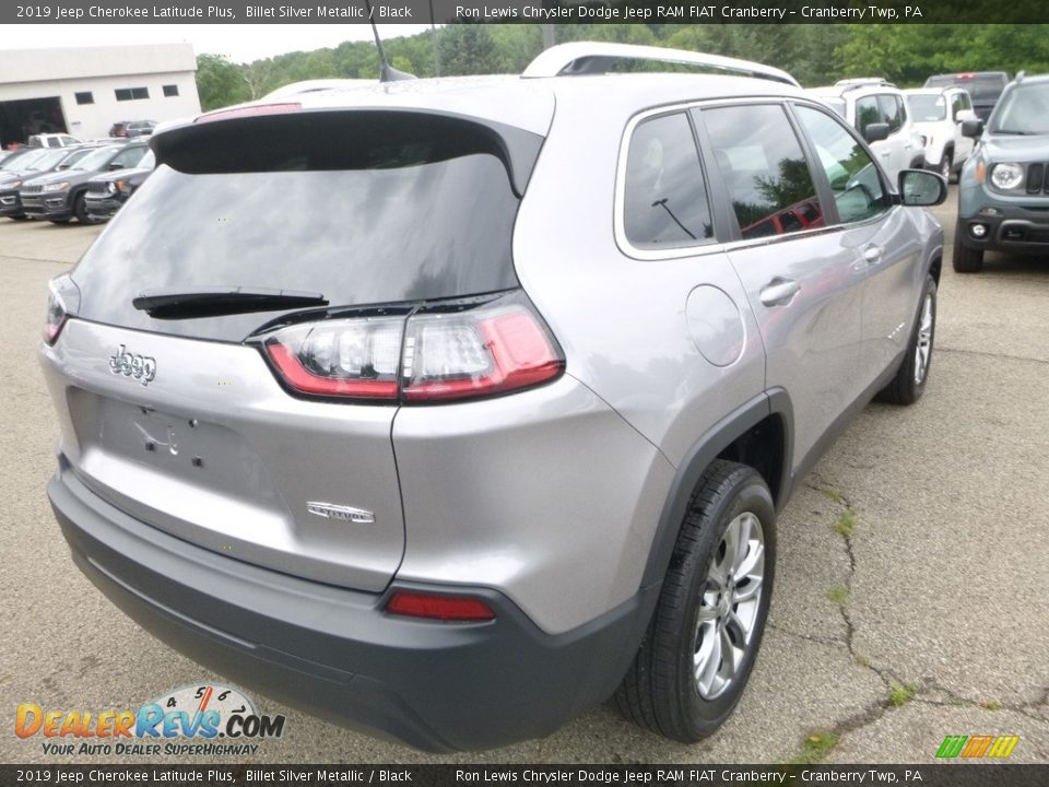 2019 Jeep Cherokee Latitude Plus Billet Silver Metallic / Black Photo #5