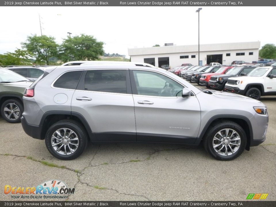 2019 Jeep Cherokee Latitude Plus Billet Silver Metallic / Black Photo #6