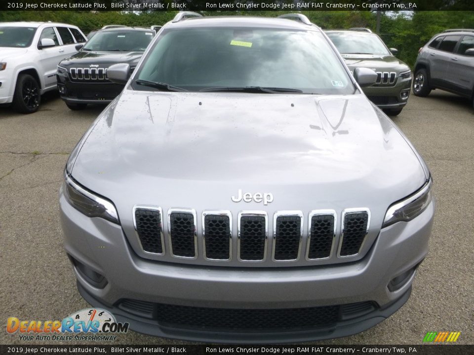2019 Jeep Cherokee Latitude Plus Billet Silver Metallic / Black Photo #8