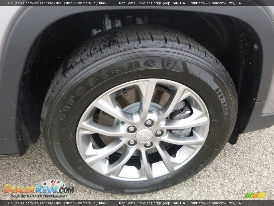 2019 Jeep Cherokee Latitude Plus Billet Silver Metallic / Black Photo #9