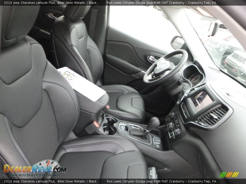 2019 Jeep Cherokee Latitude Plus Billet Silver Metallic / Black Photo #10