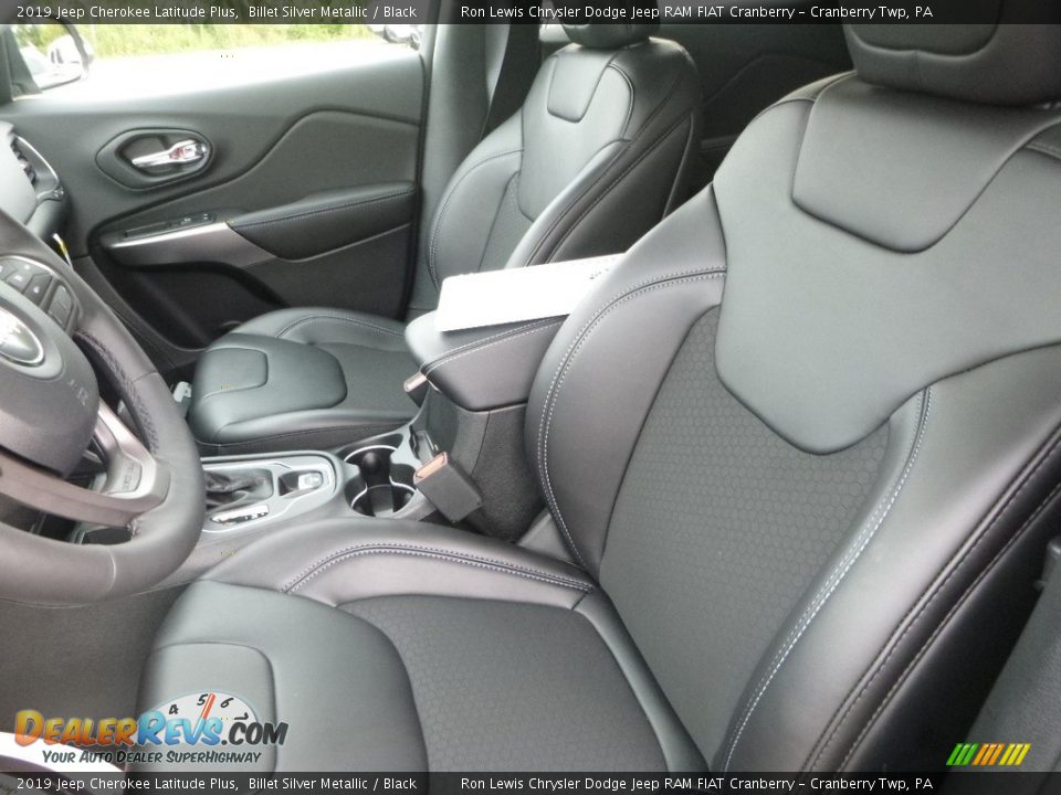 2019 Jeep Cherokee Latitude Plus Billet Silver Metallic / Black Photo #15