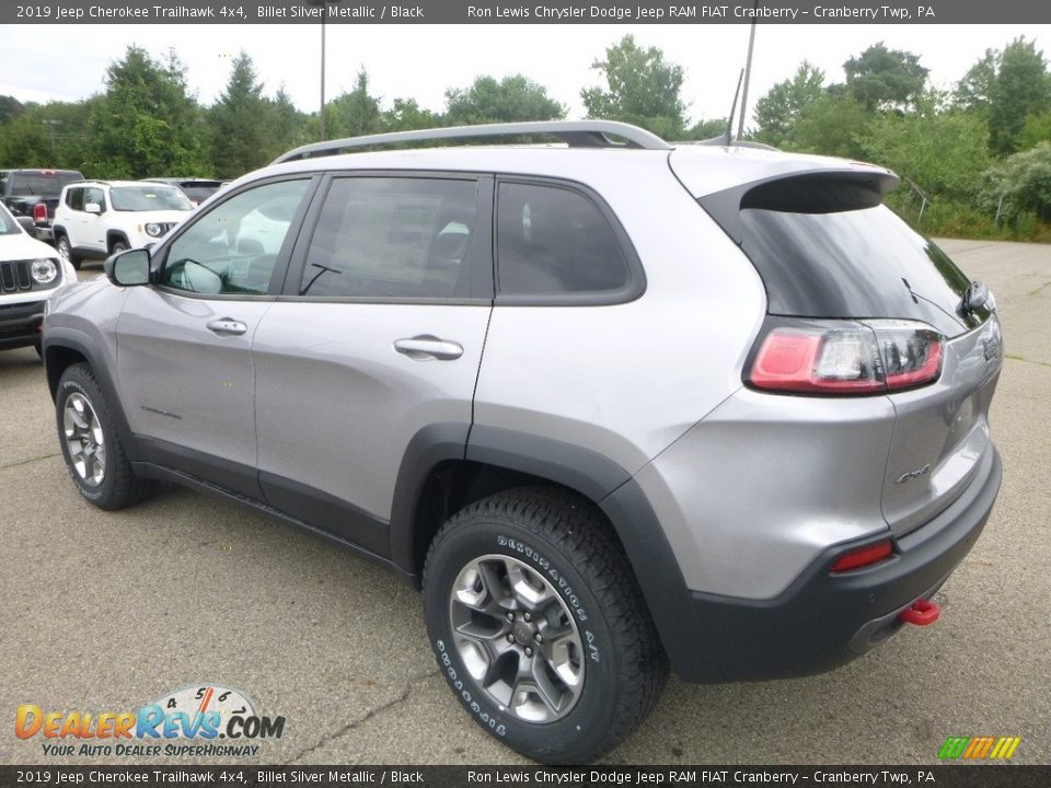 2019 Jeep Cherokee Trailhawk 4x4 Billet Silver Metallic / Black Photo #3