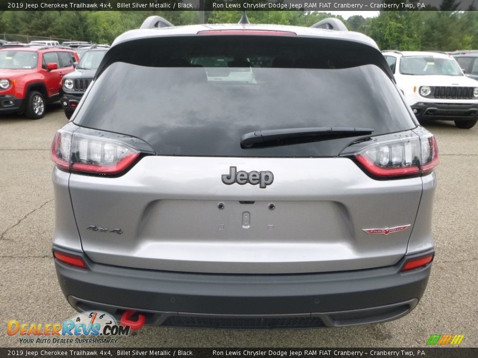 2019 Jeep Cherokee Trailhawk 4x4 Billet Silver Metallic / Black Photo #4