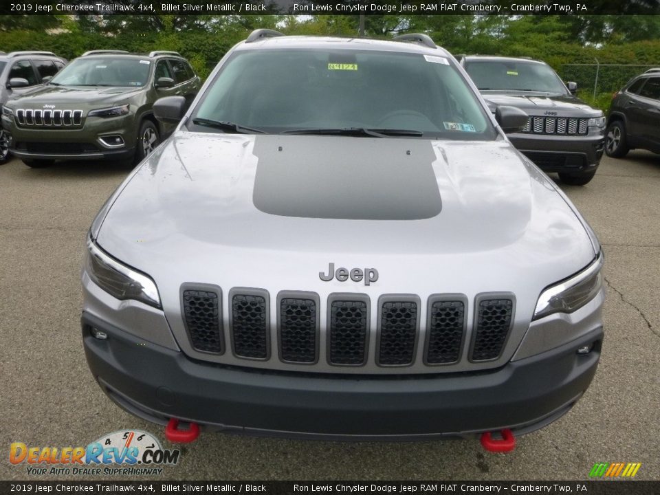 2019 Jeep Cherokee Trailhawk 4x4 Billet Silver Metallic / Black Photo #8