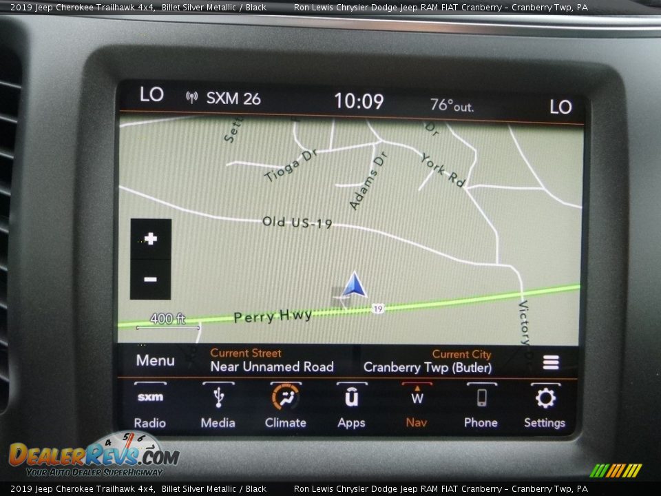 2019 Jeep Cherokee Trailhawk 4x4 Billet Silver Metallic / Black Photo #17