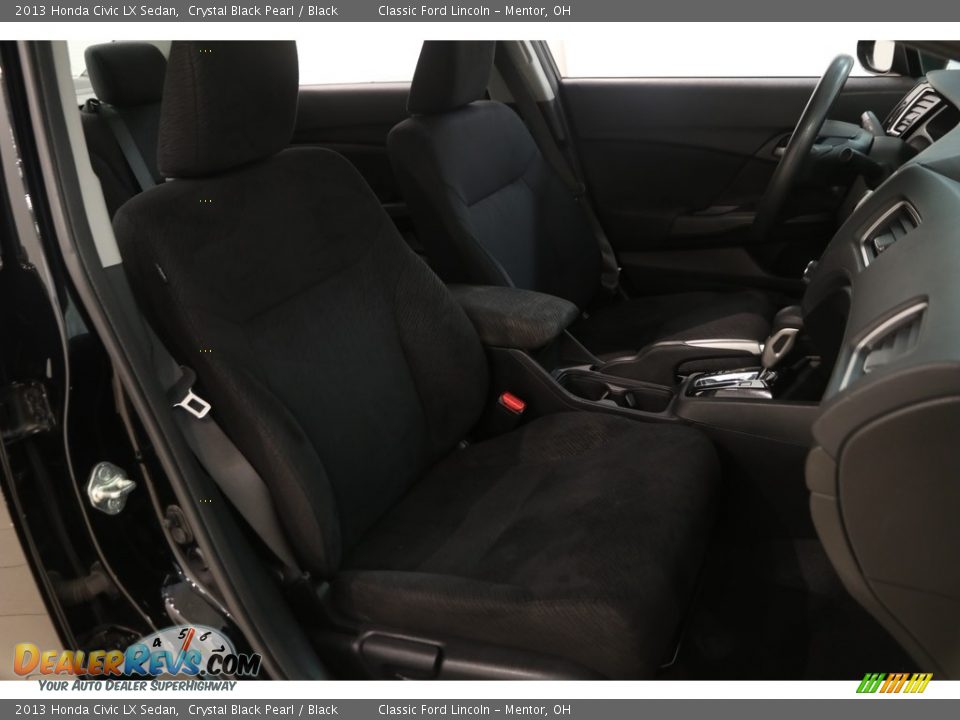 2013 Honda Civic LX Sedan Crystal Black Pearl / Black Photo #15