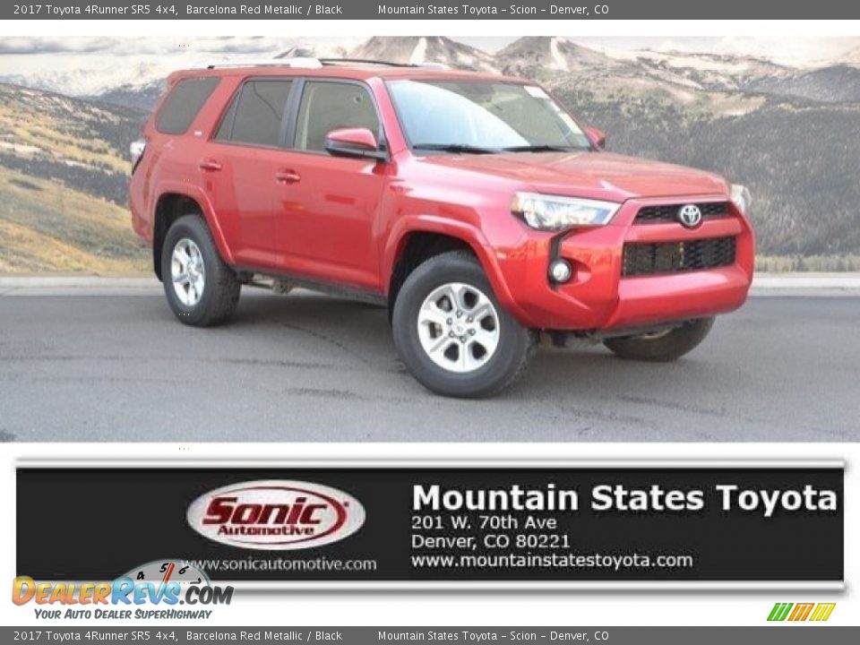 2017 Toyota 4Runner SR5 4x4 Barcelona Red Metallic / Black Photo #1