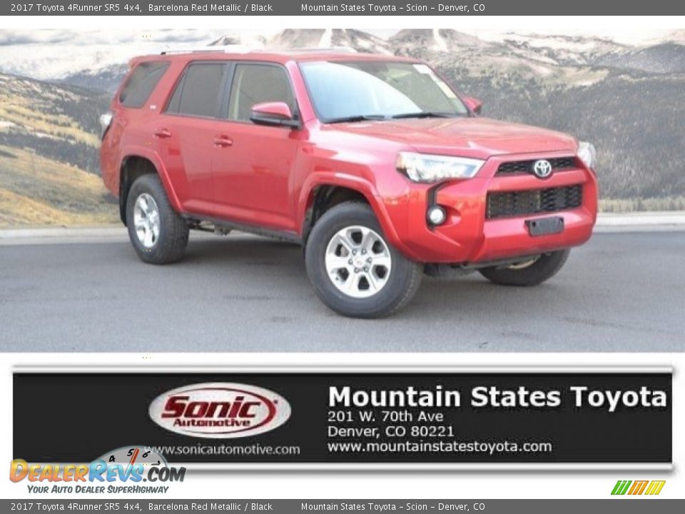 2017 Toyota 4Runner SR5 4x4 Barcelona Red Metallic / Black Photo #1