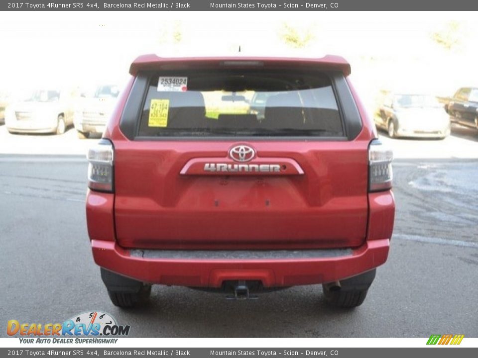 2017 Toyota 4Runner SR5 4x4 Barcelona Red Metallic / Black Photo #5