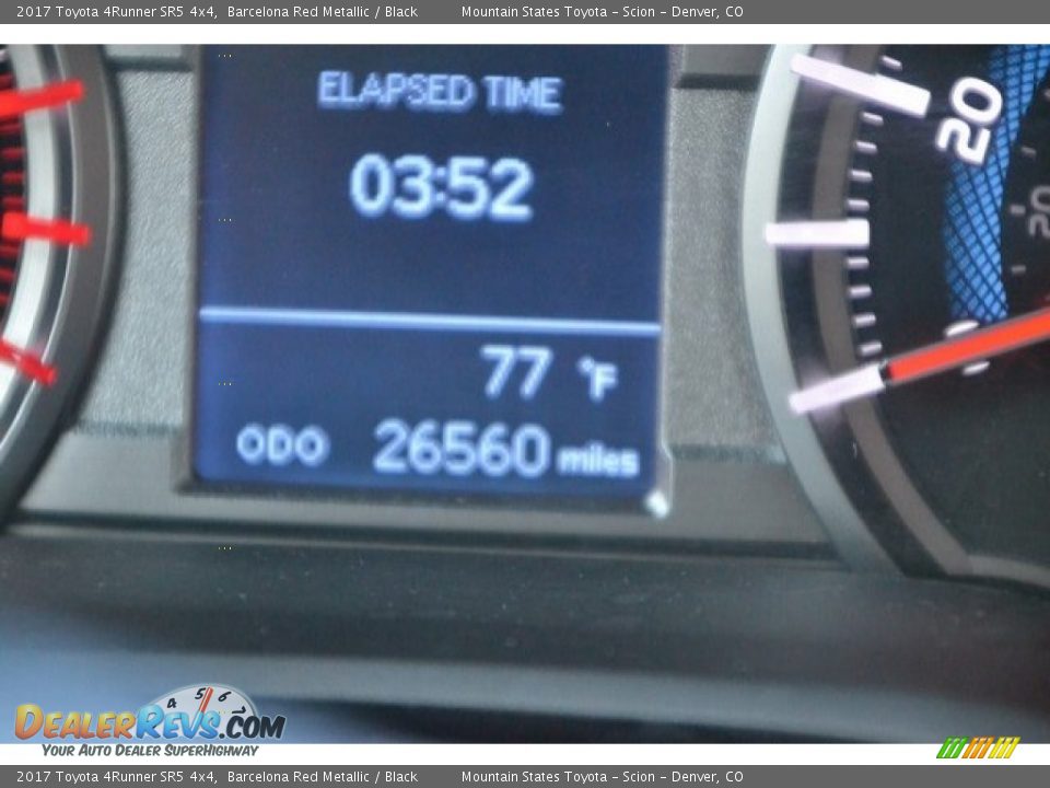 2017 Toyota 4Runner SR5 4x4 Barcelona Red Metallic / Black Photo #12