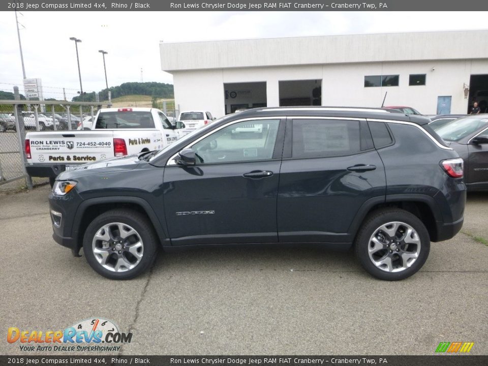 2018 Jeep Compass Limited 4x4 Rhino / Black Photo #2