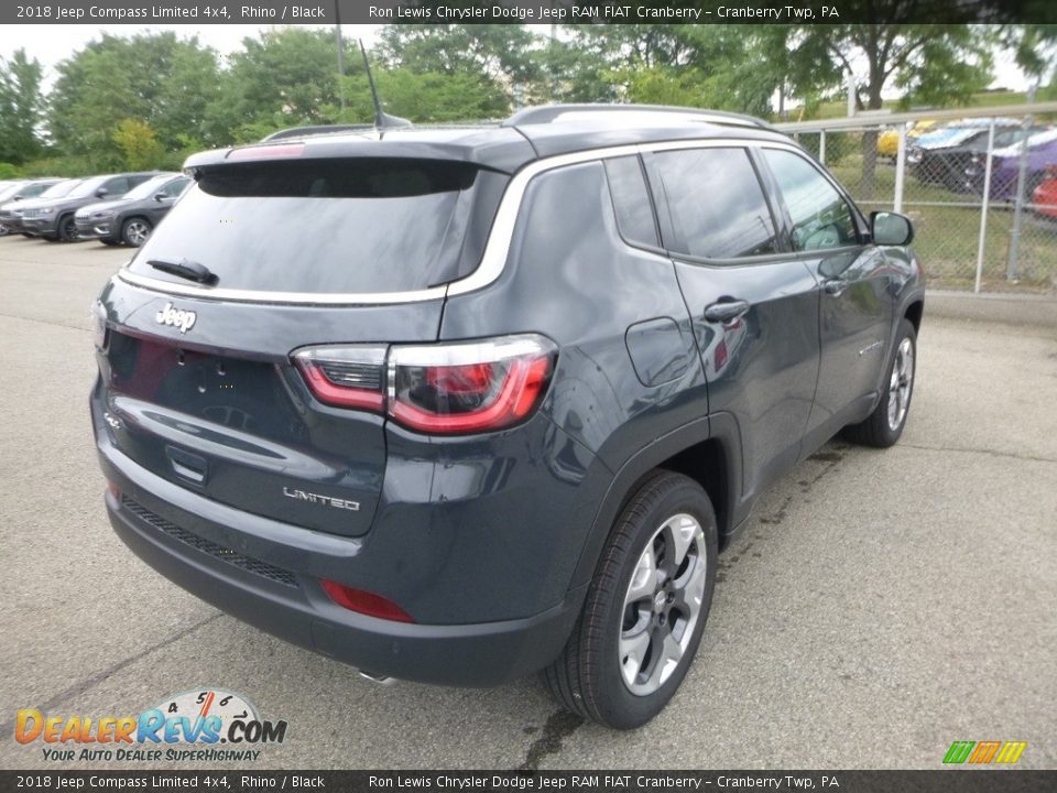 2018 Jeep Compass Limited 4x4 Rhino / Black Photo #5