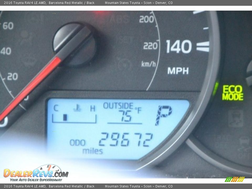 2016 Toyota RAV4 LE AWD Barcelona Red Metallic / Black Photo #12