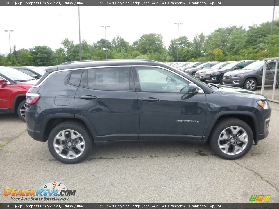 2018 Jeep Compass Limited 4x4 Rhino / Black Photo #6
