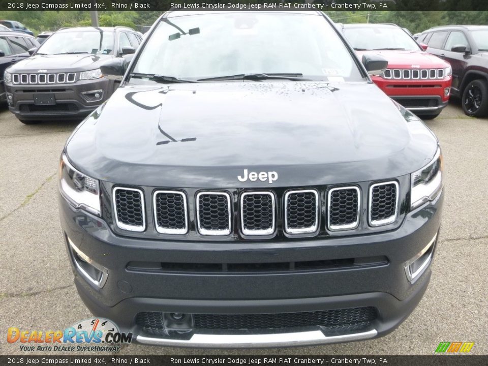 2018 Jeep Compass Limited 4x4 Rhino / Black Photo #8