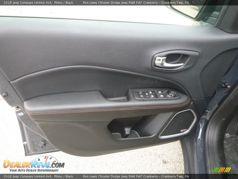 2018 Jeep Compass Limited 4x4 Rhino / Black Photo #13