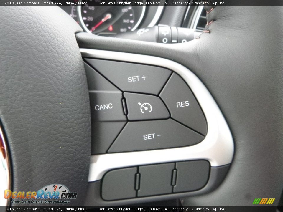 2018 Jeep Compass Limited 4x4 Rhino / Black Photo #19
