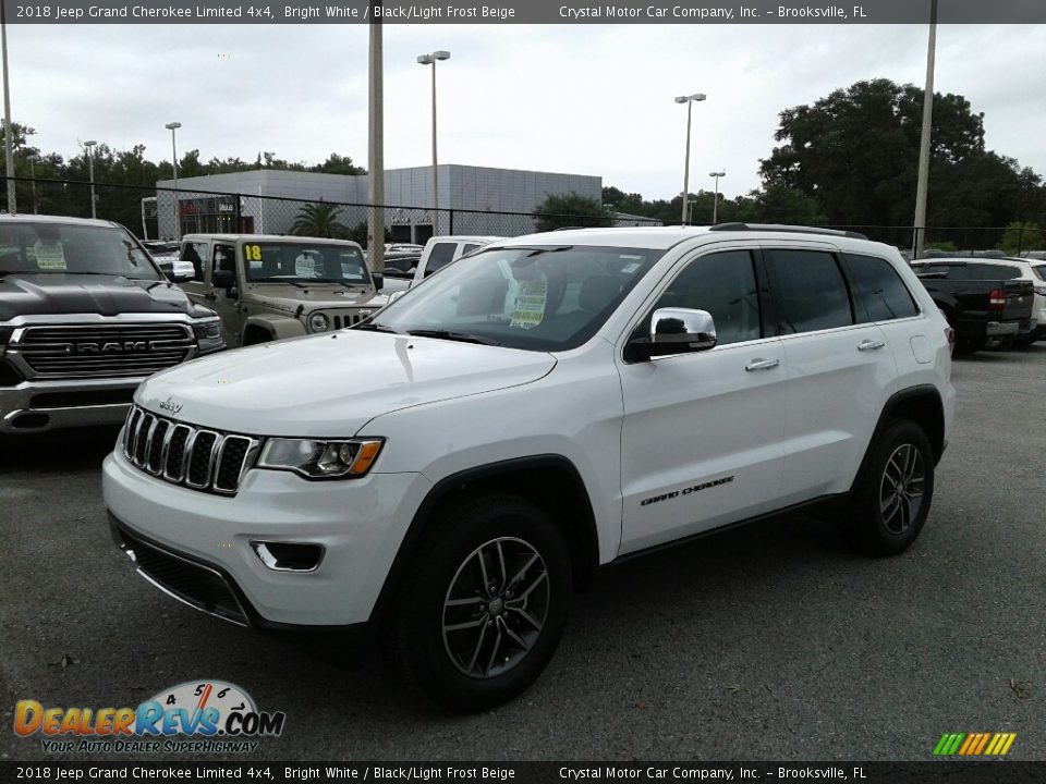 2018 Jeep Grand Cherokee Limited 4x4 Bright White / Black/Light Frost Beige Photo #1