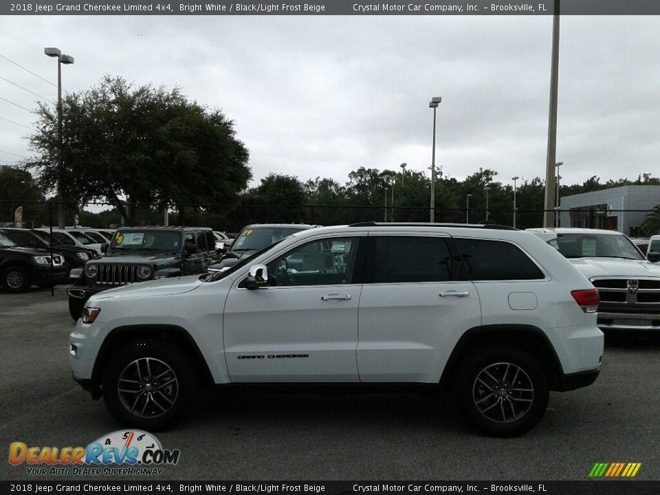 2018 Jeep Grand Cherokee Limited 4x4 Bright White / Black/Light Frost Beige Photo #2