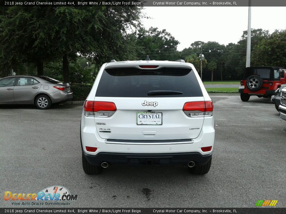2018 Jeep Grand Cherokee Limited 4x4 Bright White / Black/Light Frost Beige Photo #4