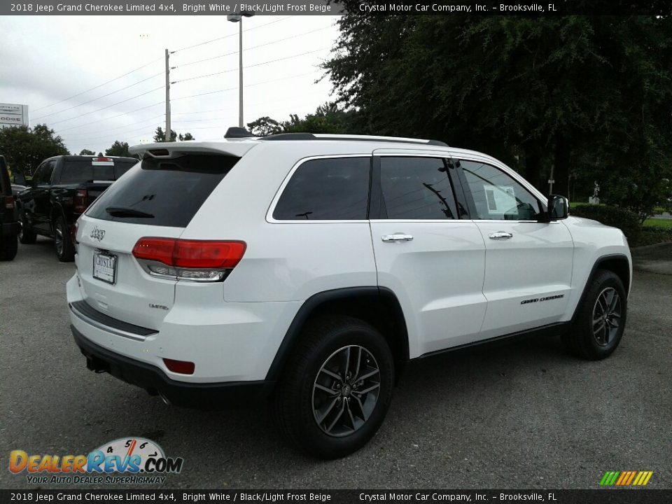 2018 Jeep Grand Cherokee Limited 4x4 Bright White / Black/Light Frost Beige Photo #5