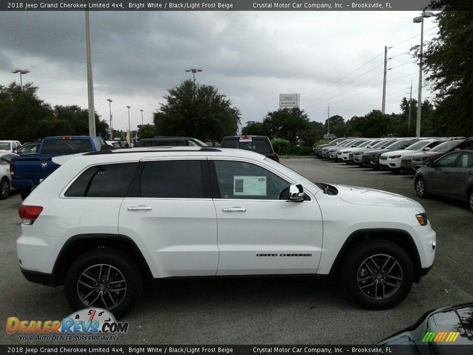 2018 Jeep Grand Cherokee Limited 4x4 Bright White / Black/Light Frost Beige Photo #6